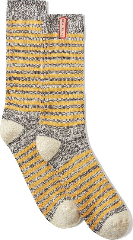 Sealskinz Attleborough Lightweight Bamboo Mid Length Sock Yellow