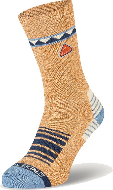 Sealskinz Kimberley Bamboo Mid Length Hiking Sock Orange