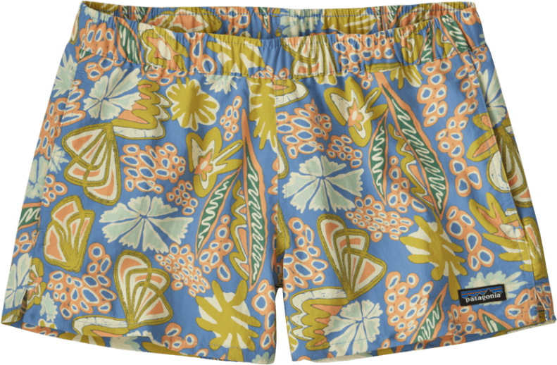 Patagonia Barely Baggies Shorts Womens - 2 1/2" Flourish: Abundant Blue