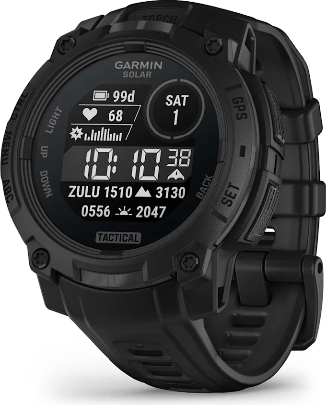Garmin Instinct 3 Tactical Solar, 45mm Black