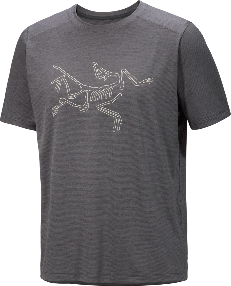 Arc'teryx Cormac Logo SS Mens Black Heather