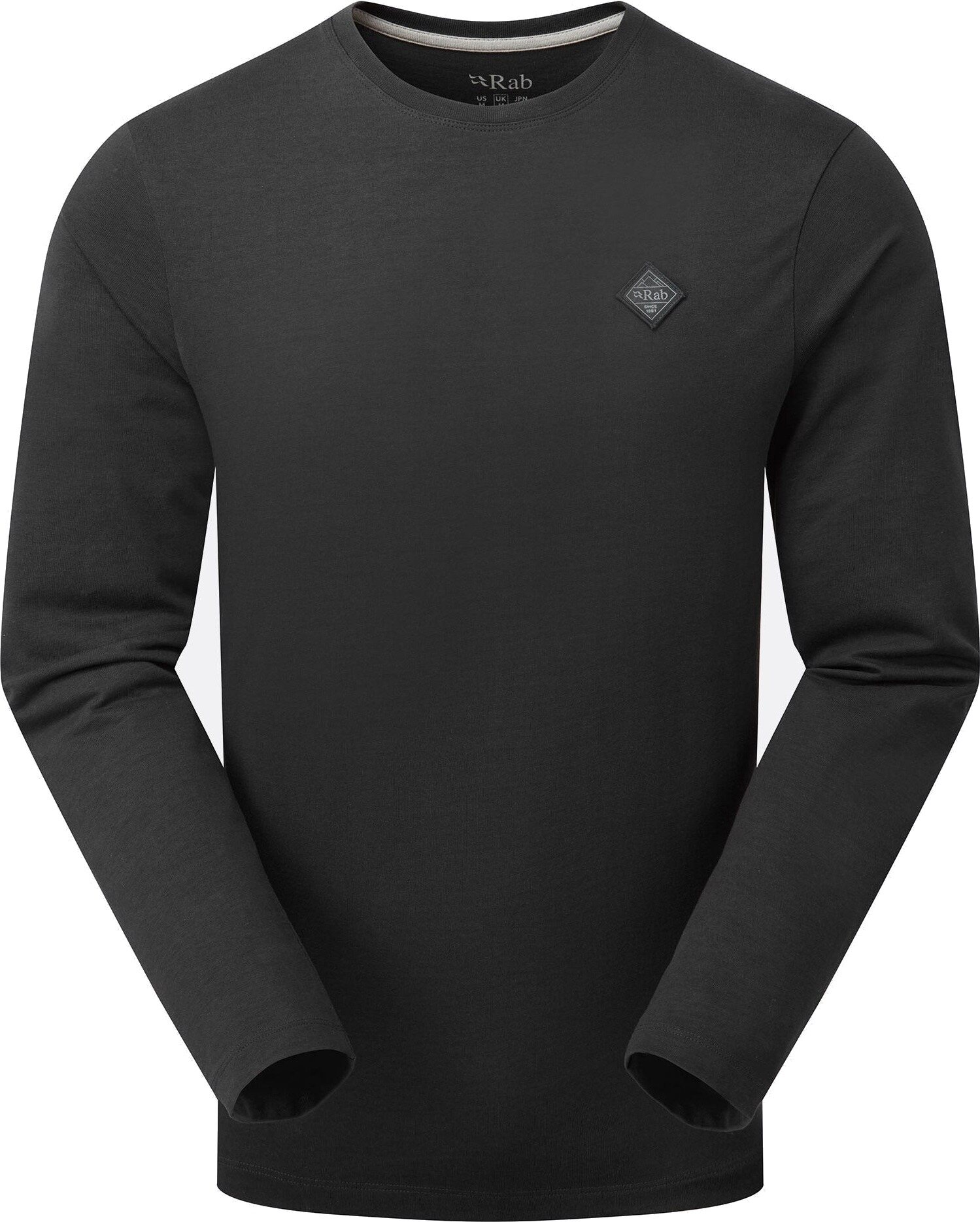 Rab Basecamp Logo Badge Long Sleeve Tee Mens Beluga