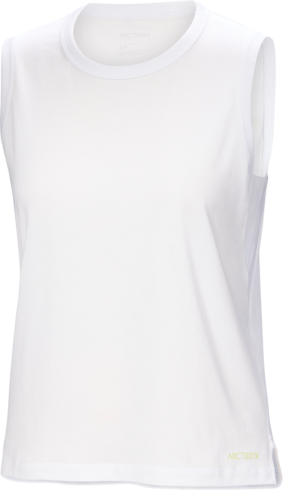 Arc'teryx Kragg SL Cotton Tank Blurred Bird Womens White Light / Ray
