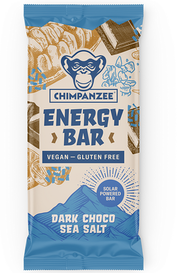 Chimpanzee Nutrition Energy Bar 55g Dark Chocolate & Sea Salt