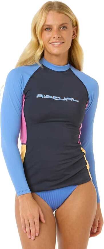 Rip Curl Block Party UPF 50+ Long Sleeve Tee Womens Multico