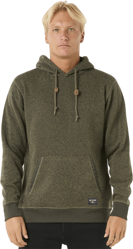 Rip Curl Crescent Hood Sweater Mens Dark Olive