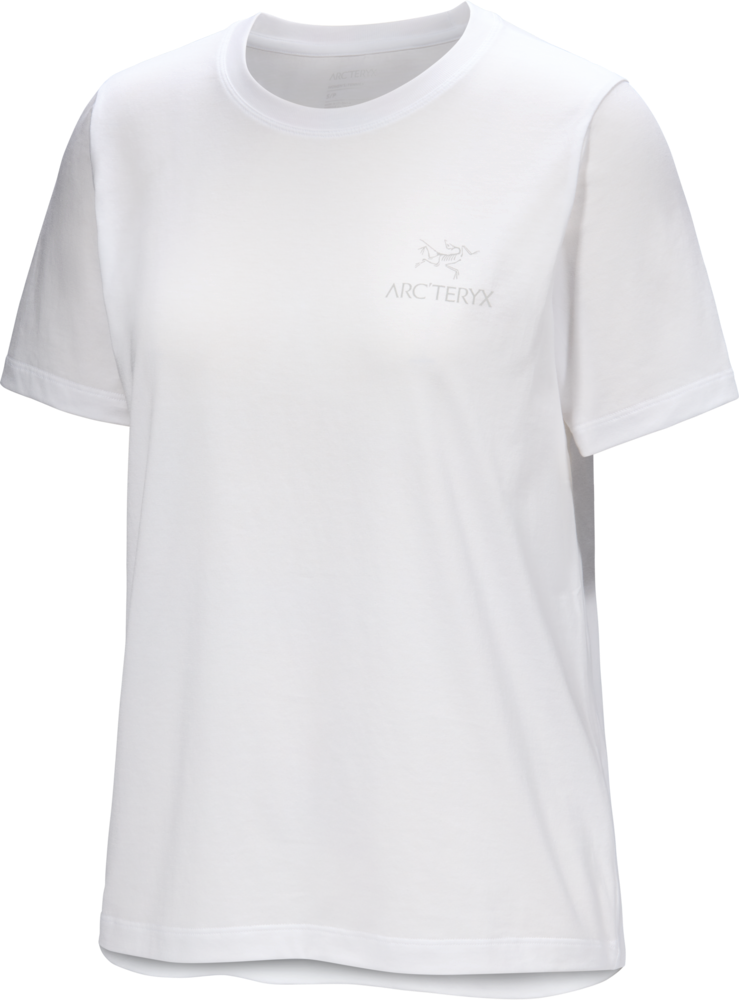 Arc'teryx Kragg SL Cotton Emblem Crew Short Sleeve Womens White Light