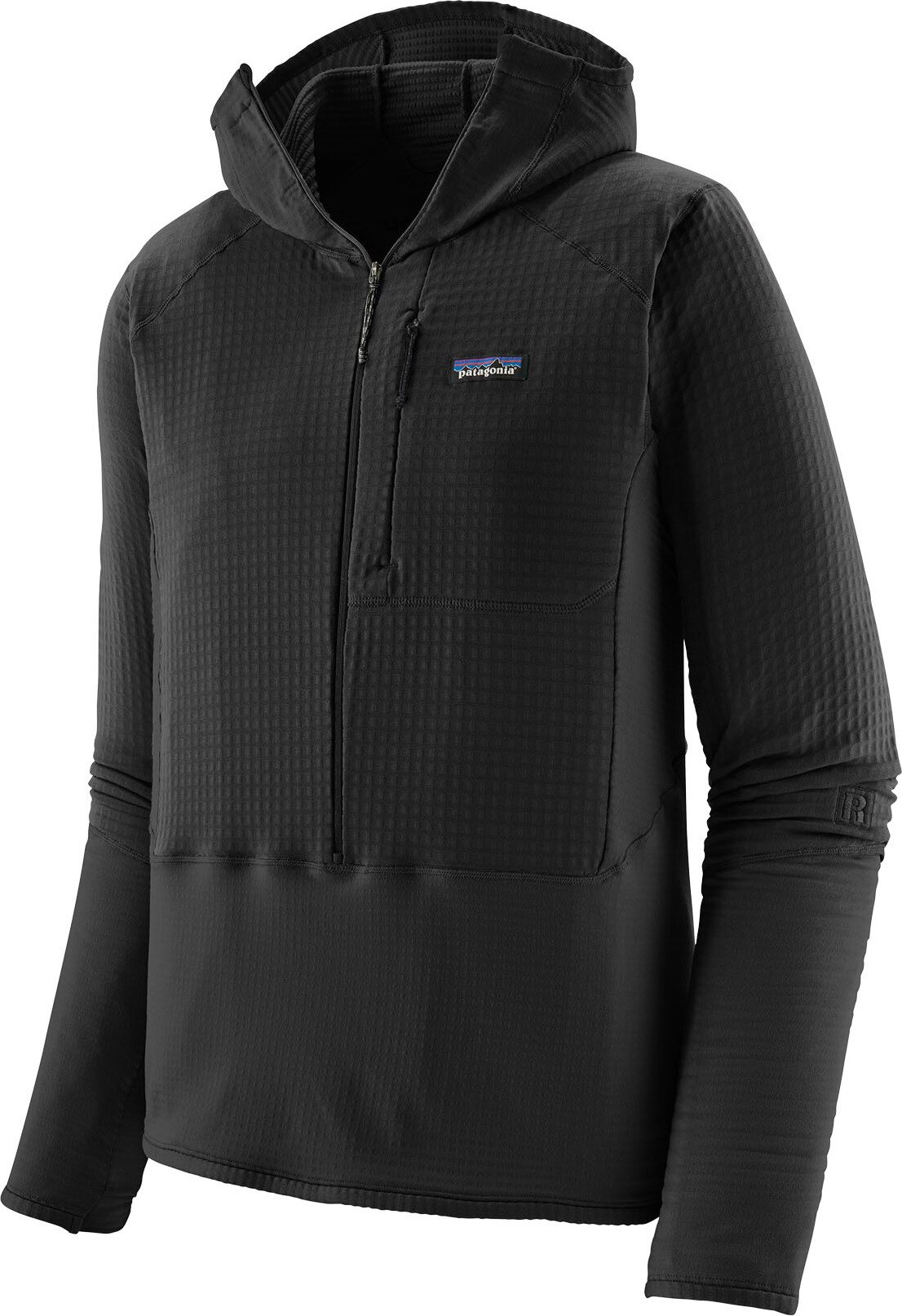 Patagonia R1 Hybrid Pullover Hoody Mens Black