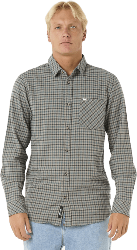 Rip Curl Classic Surf Checked In Flannel Mens Bluestone