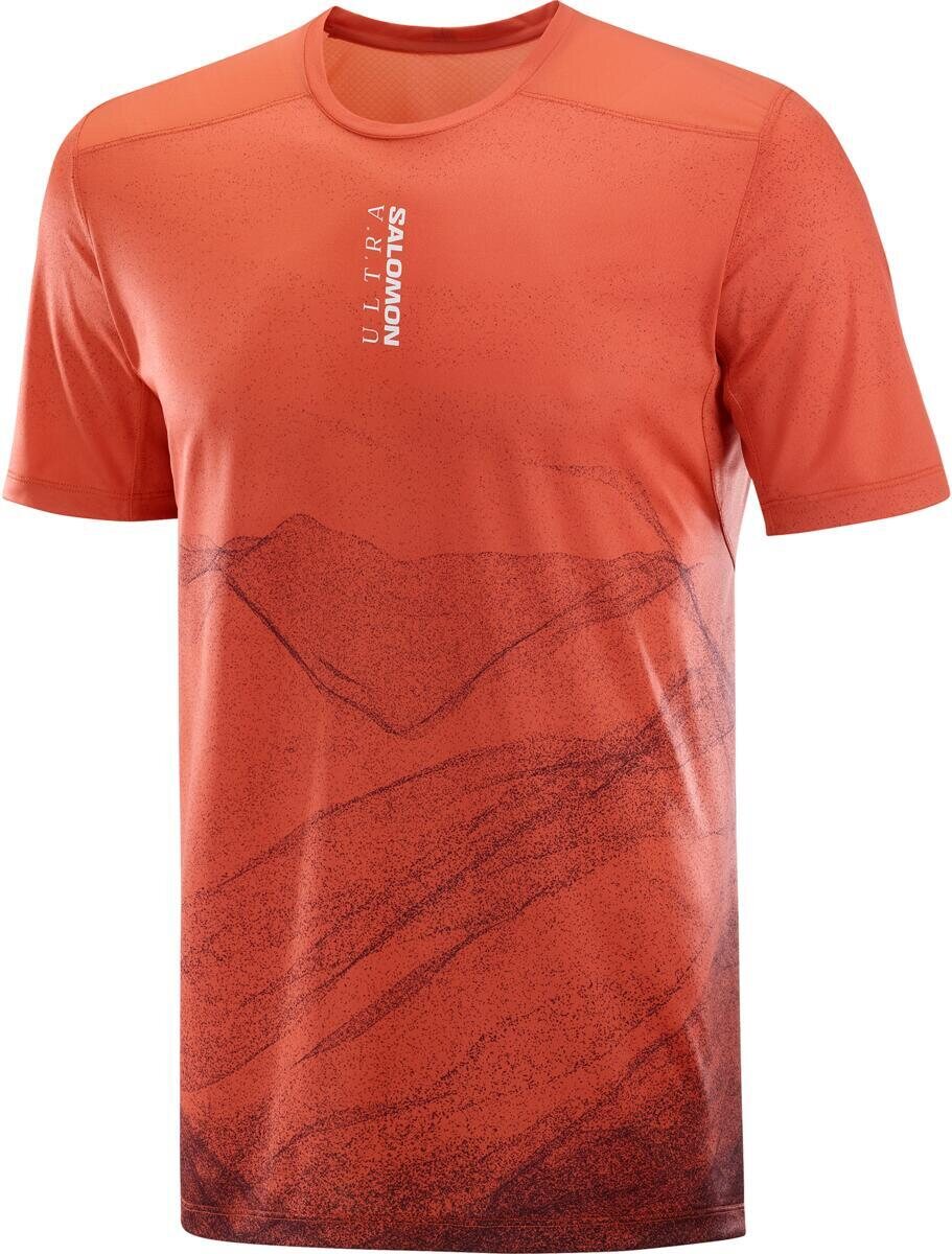 Salomon S/Lab Ultra Print Tee Mens Burnt Sienna/Decadent Chocolate