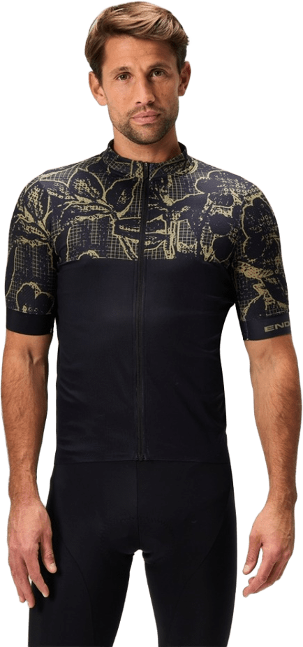 Endura Floral Block FS260 S/S Jersey Mens Black