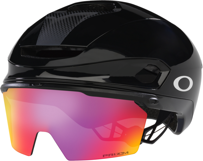 Oakley ARO7 Helmet Black Gloss ICE Ref / Prizm Red