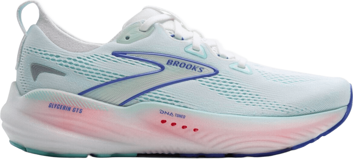 Brooks Glycerin GTS 22 Womens White/Limpet Shell/Amparo Blue