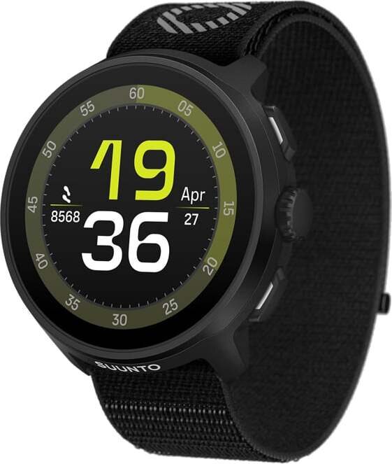 Suunto Run Nailonrannekkeella All Black