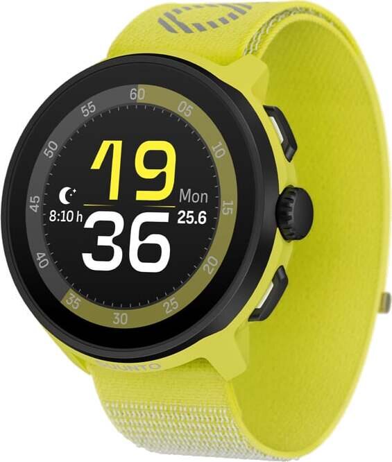 Suunto Run Nailonrannekkeella Lime