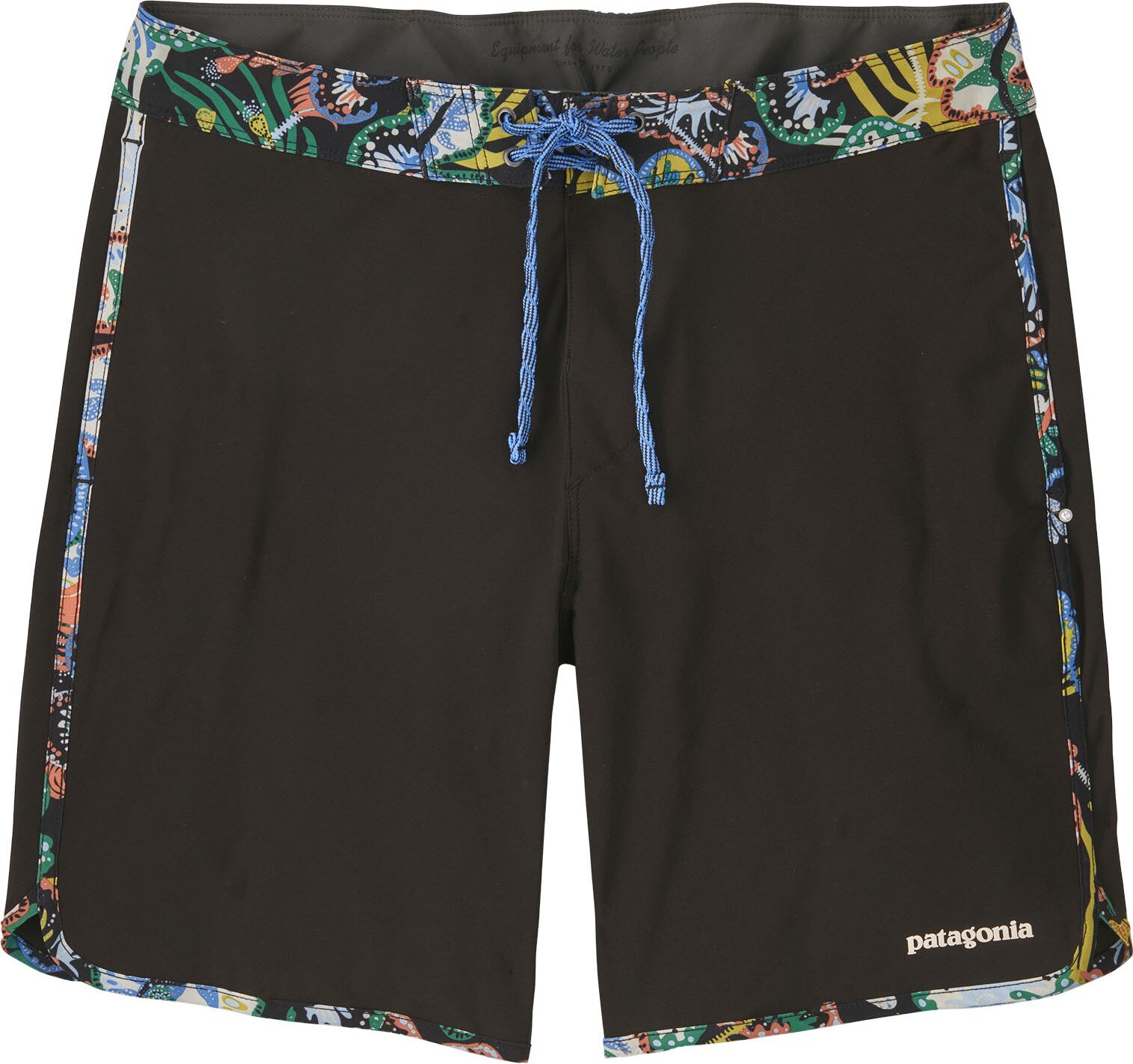 Patagonia Hydropeak Side Shore Boardshorts 18" Mens Undersea: Black