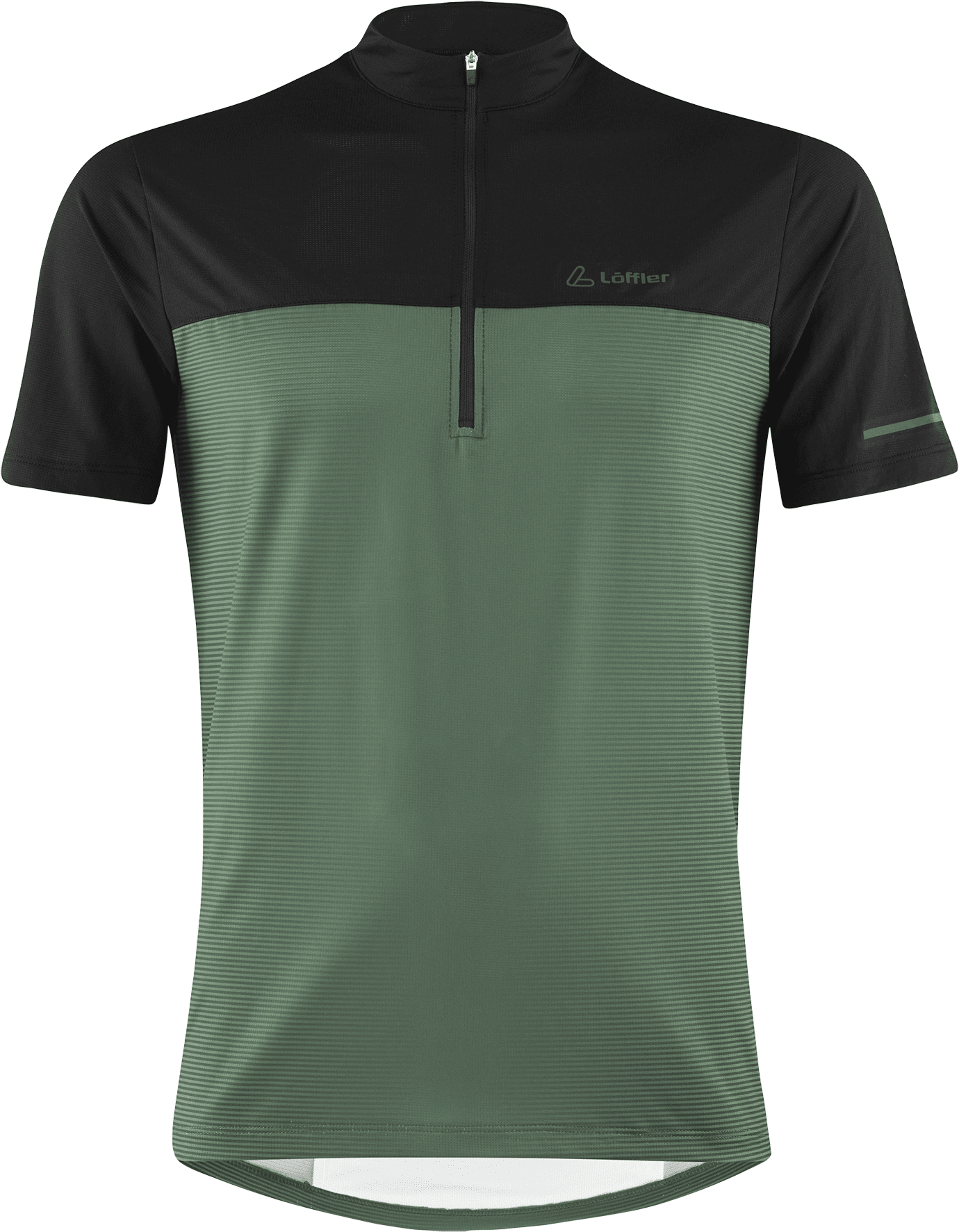 Löffler Bike Shirt Half Zip Glow Mens Pine