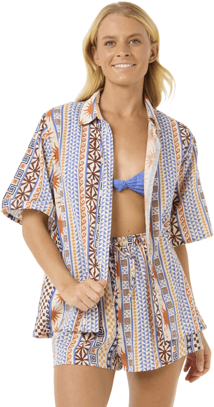 Rip Curl San Carlos Short Sleeve Shirt Womens Multi