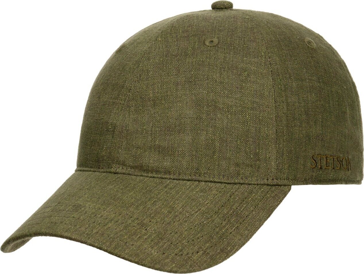 Stetson Baseball Cap Linen Olive