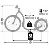 Kickbike Cross MAX 20V + water bottle and cage