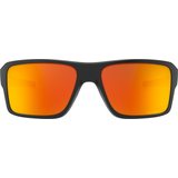 Oakley Double Edge Prizmatic Collection, Matte Black w/ Prizm Ruby Polarized