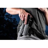 BlackPoint Tactical Leather Wing Holster, 1.75" belt loops, with Light, Canted