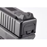 Wilson Combat Sight Set Glock Snag-Free Vickers Elite Black Serrated Rear GRN Fiber Optic Front .245"