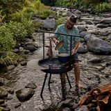 Barebones Cowboy Fire Pit Grill 30"