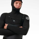 Rip Curl Dawn Patrol 6/4 Hooded Chest Zip Wetsuit Mens