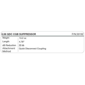 KAC SUPPRESSOR, 5.56 QDC/CQB