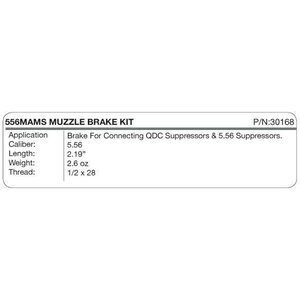 KAC 5.56 QDC MAMS MUZZLE BRAKE KIT, 1/2"-28 TPI