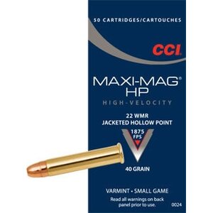 CCI .22 WMR MaxiMag JHP 50 pcs