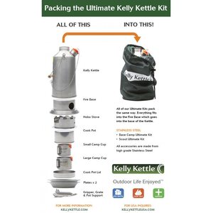 Kelly Kettle Ultimate "Base Camp" Kit (Stainless Steel)