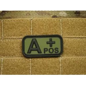 Clawgear Bloodtype Rubber Patch, Desert, B neg