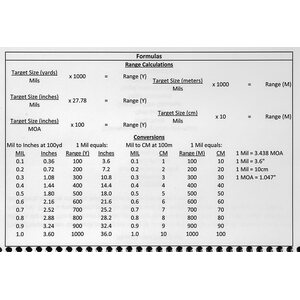 Sightmark Sniper Data Book