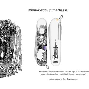 Victorinox Muumipappa puutarhassa