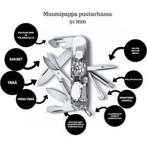 Victorinox Muumipappa puutarhassa