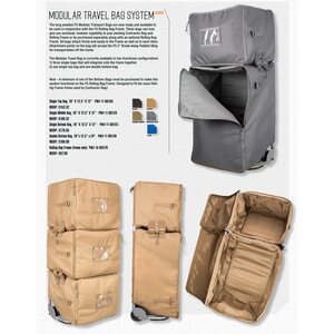 First Spear Modular Transport Bag System, Single Bottom Bag, 16"x12.5"x12", w/Tubes