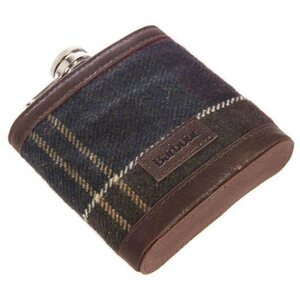 Barbour Tartan Hip Flask and Cups