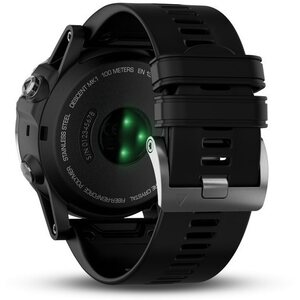 Garmin Descent Mk1, Hopea, safiirilasi ja musta hihna
