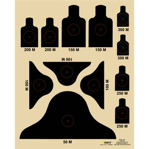 HD Targets 16" x 20" Alternate 'C' Course Insert 10 szt.