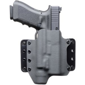 BlackPoint Tactical Leather Wing Holster, 1.75" belt loops, with Light