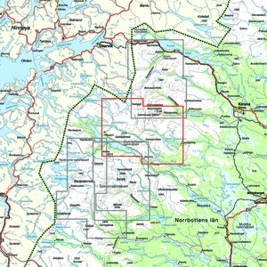 Calazo Nikkaluokta, Ritsem & Vakkotavare 1:50 000