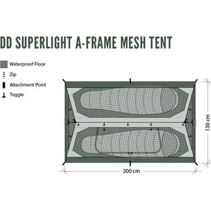 DD Hammocks DD SuperLight A-Frame Mesh Tent