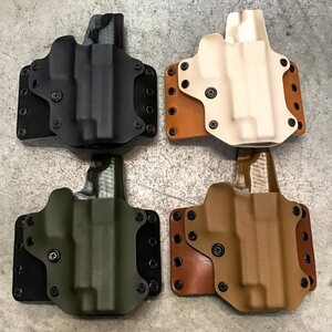 BlackPoint Tactical Leather Wing Holster 1.75" belt loops, Canted