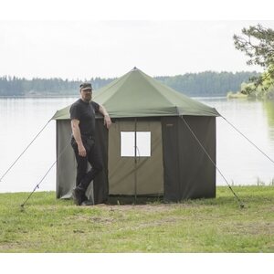 Savotta Pieni telttasaunapaketti, telttasauna + putkisarja + kamiina + kiviteline