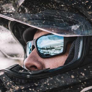 Magpul Terrain Eyewear, Polarized - Gray / Rose, Blue Mirror
