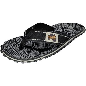 Gumbies Islander Canvas Flip-Flops Black Signature Men