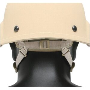 Ops-Core ACH, TBH, Head-Loc 4-Point Chinstrap - H-Nape (repositionable), Right-Eye Dominant, includes 15 mm Hardware Kit