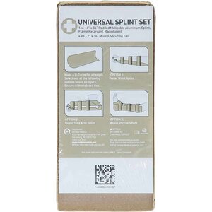 Combat Medical Universal Splint Set, Coyote Brown, Flame Retardant